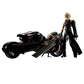 Cloud Strife & Fenrir Motorcyle (Final Fantasy 7)