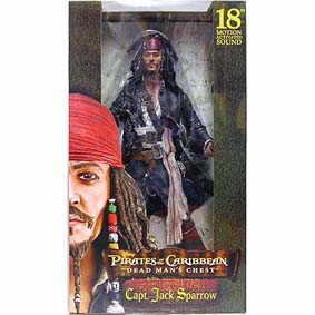 Captain Jack Sparrow Dead Man Chest (c/ som) Johnny Depp