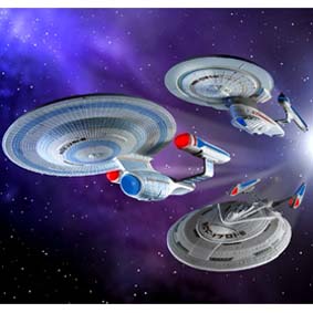 Kit Uss Enterprise Set Filme (1701-B / 1701-C / 1701-E)