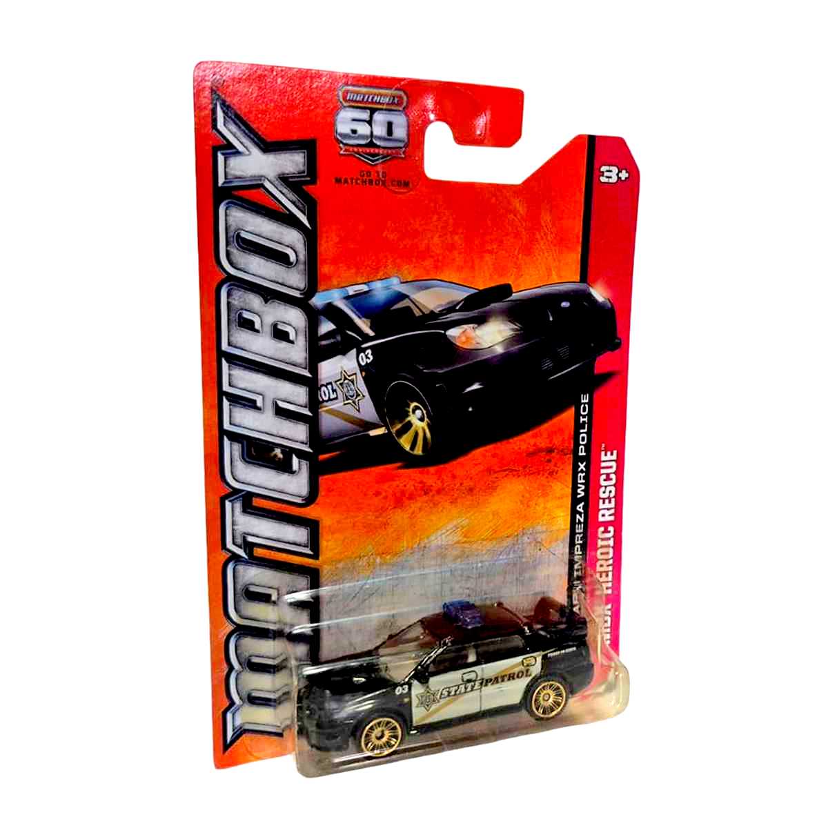 2013 Matchbox Subaru Imprenza WRX Police Y0906 #94 OF 120 escala 1/64