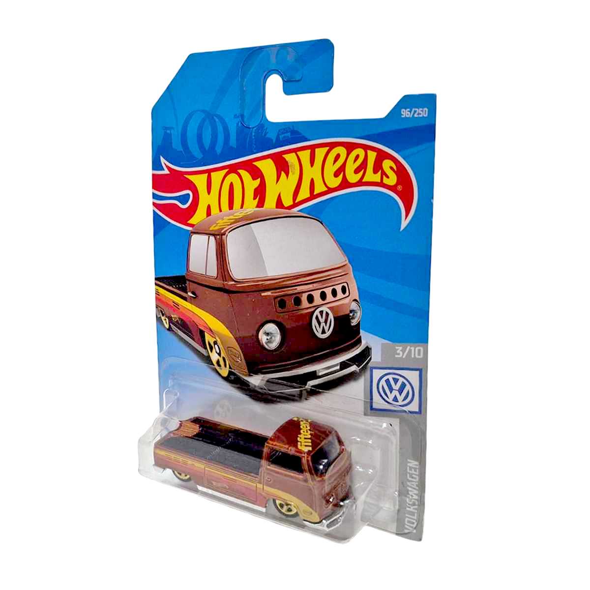 2019 Hot Wheels Volkswagen T2 Kombi Pickup FYD71 series 96/250 escala 1/64