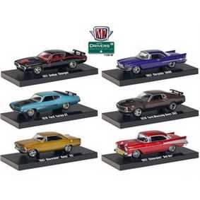 6 Carrinhos de Ferro M2 Machines Drivers série 6 R6 11228 1/64