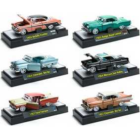 6 Miniaturas de Metal M2 Machines escala 1/64 Auto-Thentics série 4B R4B 31500