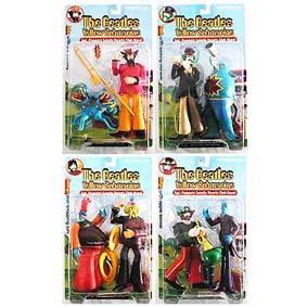 8 Bonecos The Beatles Yelllow Submarire Sgt Peppers Mcfarlane Toys (RARO)