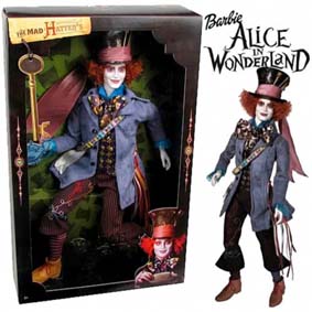 Alice In Wonderland - Mad Hatter (Johnny Depp) Boneco Chapeleiro Maluco Mattel