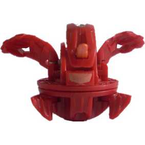 Bakugan B2 New Vestroia Pyrus Nova 12 Spin Dragonoid vermelho (aberto)