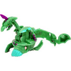 Bakugan B2 New Vestroia Ventus Viper Helios verde (aberto) 