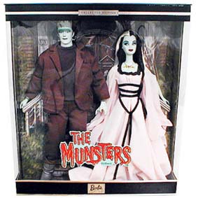 Barbie The Munsters Lily e Herman Barbie Collectors Gift Set ( 2001 ) RARO