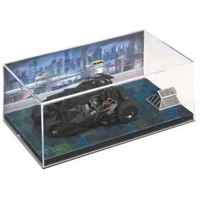 Batmobile Batman Begins Diorama do Batmóvel com caixa de acrílico 19x10x8 cm