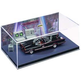 Batmobile TV series : Batman Automobilia Eaglemoss com caixa de acrílico 19x10x8 cm