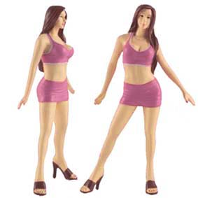 Boneca Sara escala 1/18 marca Fast Women