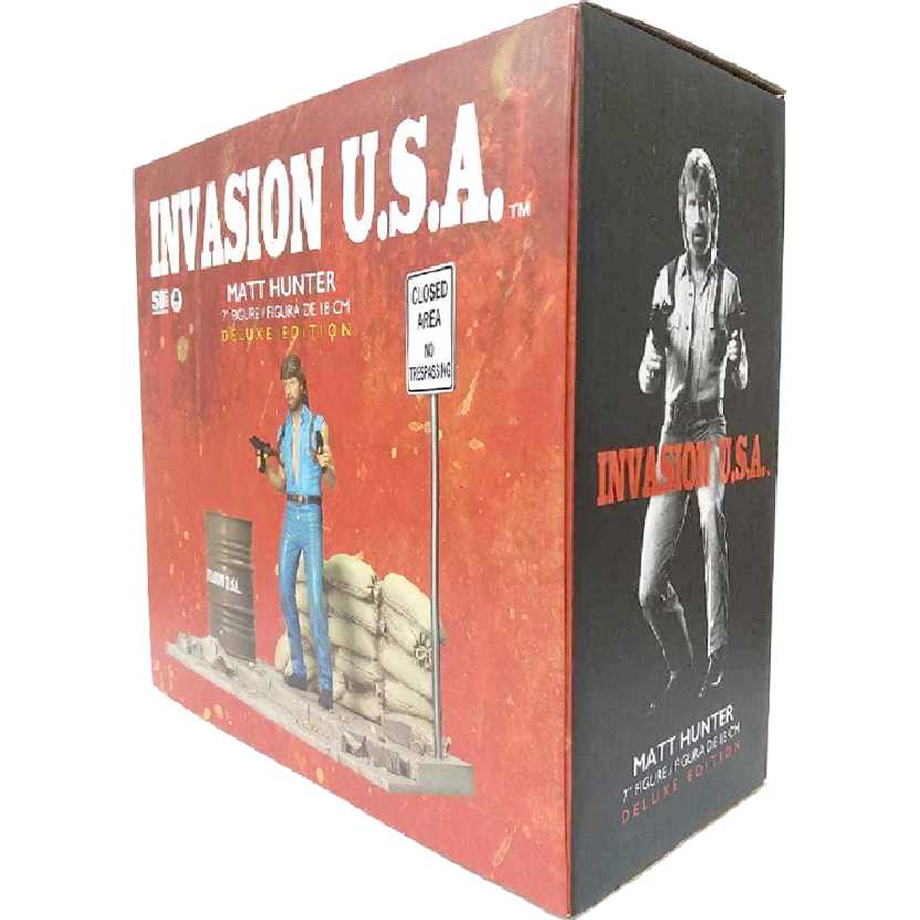 Boneco colecionável do Chuck Norris (Matt Hunter) Invasion U.S.A. marca SD Toys