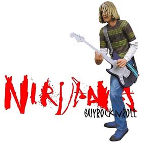 Boneco de Kurt Cobain do Nirvana :: Neca Toys Action Figures Brasil