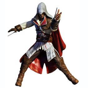 Boneco do Assassins Creed II  2 - Ezio branco (aberto) Neca