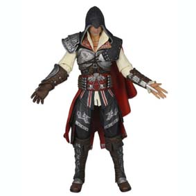 Boneco do Assassins Creed II  2 - Ezio preto (aberto) Neca