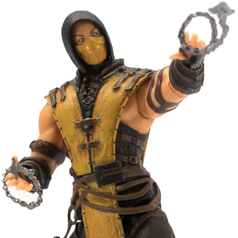 Boneco do Mortal Kombat X Scorpion marca Mezco Toyz Action Figures