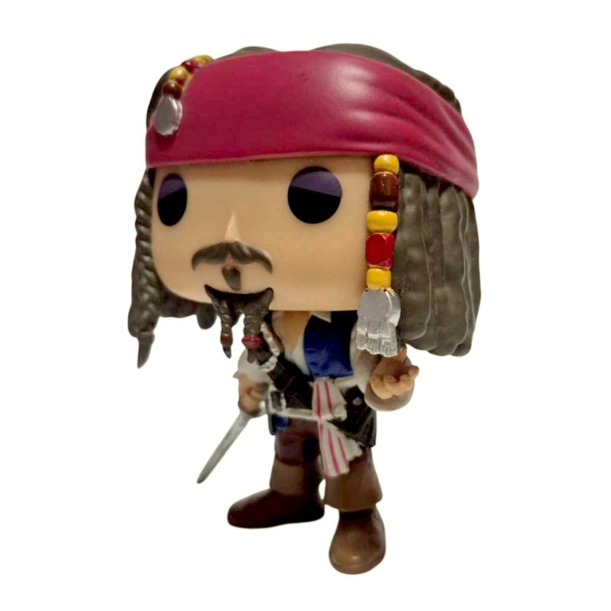 Boneco Funko Pop! Piratas do Caribe Capitão Jack Sparrow #172 Loose (Aberto) SEM CAIXA