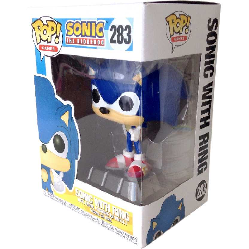 Boneco Funko Pop Games Sonic The Hedgehog vinyl figure número 283 Original