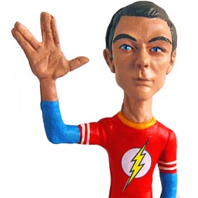 Boneco Sheldon Cooper : Live long and prosper (Spock Star Trek)