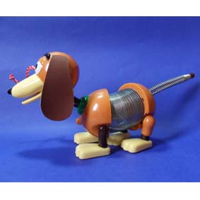 cachorro do woody slinky toy story aberto arte em miniaturas