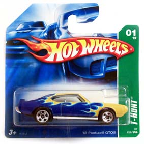 Carrinho da Hot Wheels 2007 T Hunt 69 Pontiac linha 121 K7612