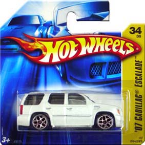 Catálogo Hot Wheels 2006 07 Cadillac Escalade (2007) J3275 series 34/38 034/223