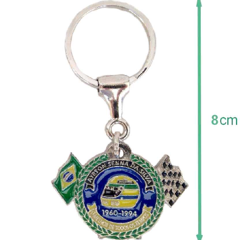 Chaveiro oficial Ayrton Senna da Silva (1960-1994) O Melhor De Todos Os Tempos
