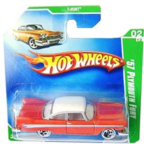 Coleção Hot Wheels 2009 57 Plymouth Fury THunt 044 P2352 (similar Christine)