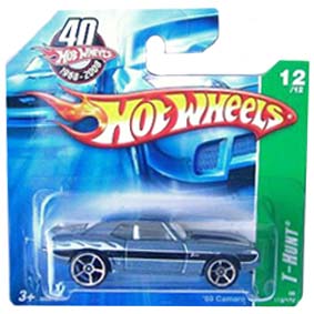 Coleção Hot Wheels linha 2008 69 Camaro T-Hunt Series 172 (HW Raro) M6978