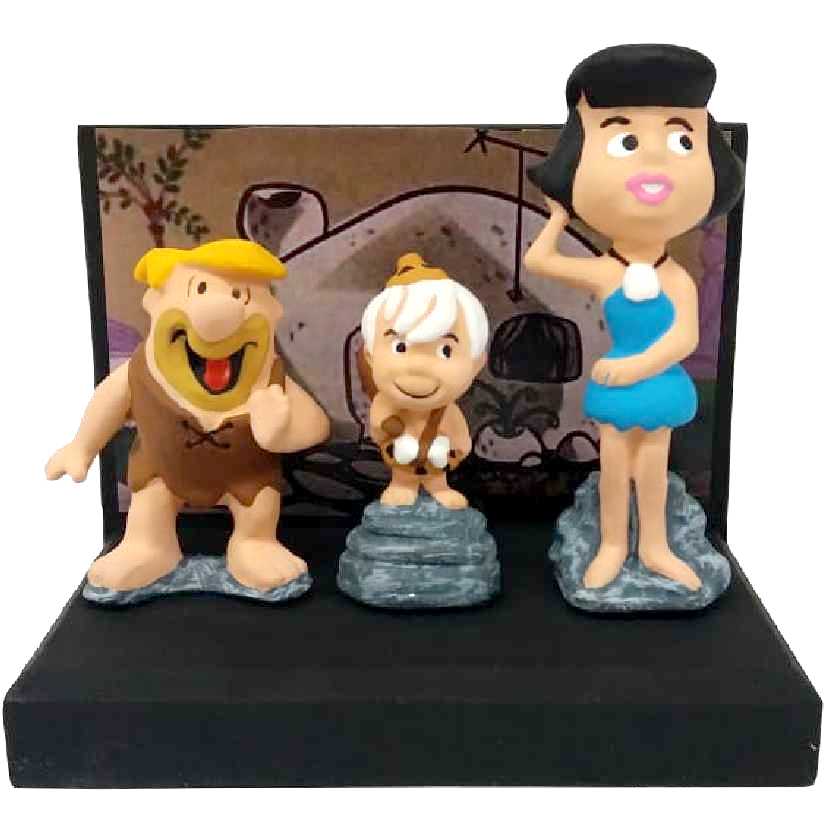 Diorama Barney Rubble + Betty + Bamm-Bamm