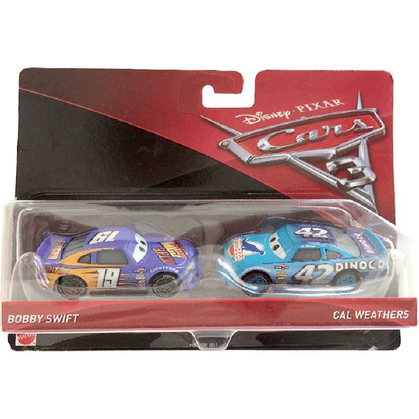 Disney Pixar Cars 3 / Carros 3 Bobby Swift + Cal Weathers DXW03