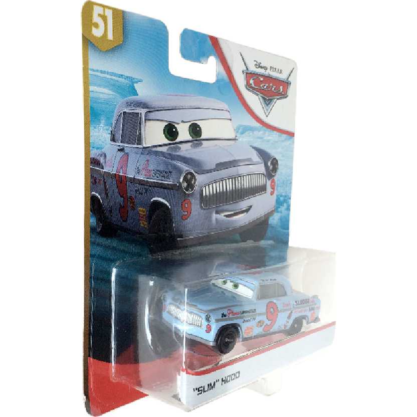 Disney Pixar Cars Carros Slim Hood #9 Blue Desert Docs Racing Days Mattel GBY19 escala 1/55