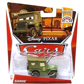 Disney Pixar Cars Retro 2013 WWM Wheel Well Motel 2/11 Sarge 