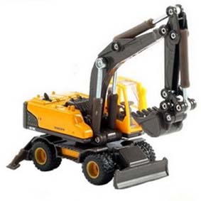 Escavadeira de rodas Volvo escala 1/87 HO - Miniaturas Siku 1887
