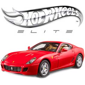 Ferrari 599 GTB Fiorano Hot Wheels Elite com 2 malas escala 1/18 ( RARO ) J2917