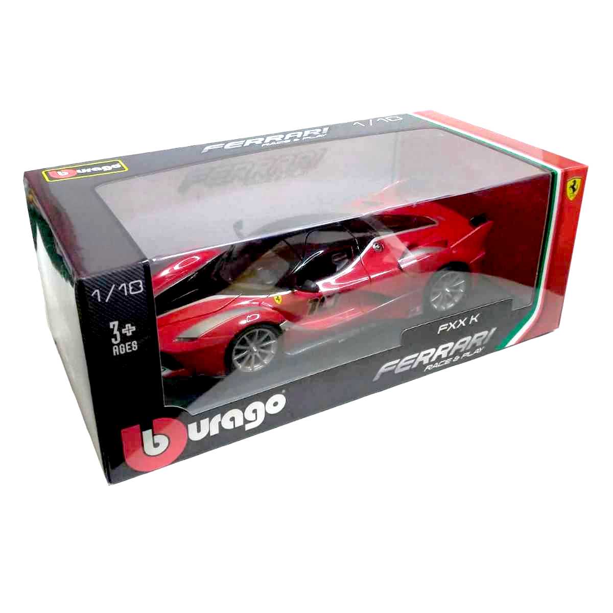 Ferrari vermelha FXX K #10 Bburago escala 1/18 16010