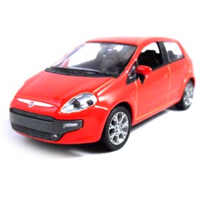 Fiat Punto 2013 cor vermelho marca Norev escala 1/43 