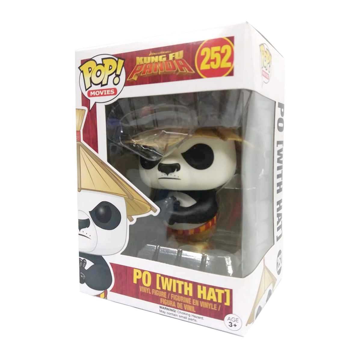 Funko Pop! Animation Kung Fu Panda Po with Hat (PO com chapéu) vinyl figure número 252