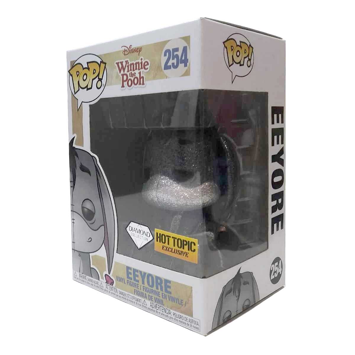 Funko Pop! Disney Winnie The Pooh Eeyore Burro Gliter vinyl figure número 254 HOT TOPIC