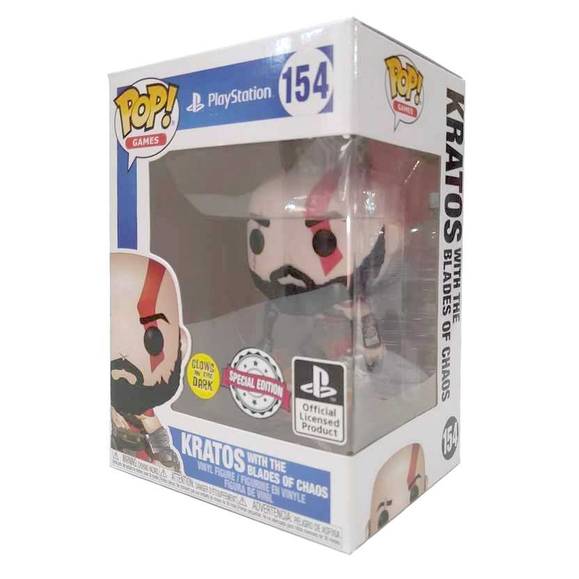 Funko Pop! Games God of War Kratos with The Blades of Chaos vinyl figure número 154