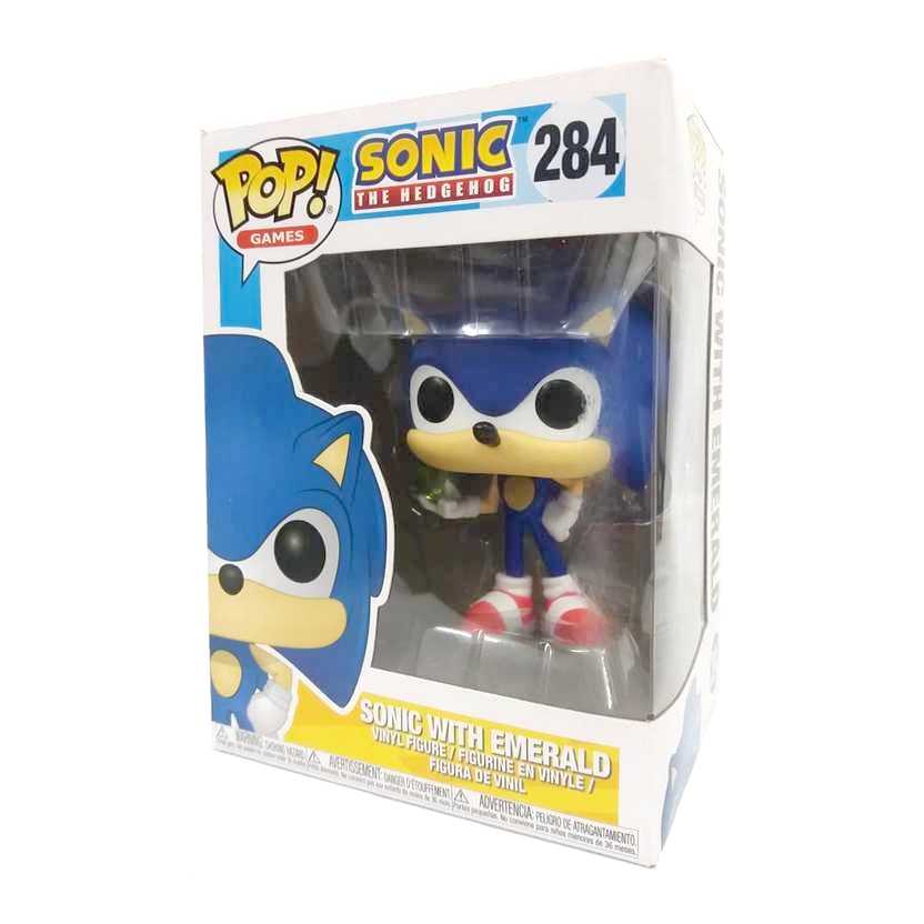 Funko Pop! Games Sonic with Emerald The Hedgehog vinyl figure número 284 Original