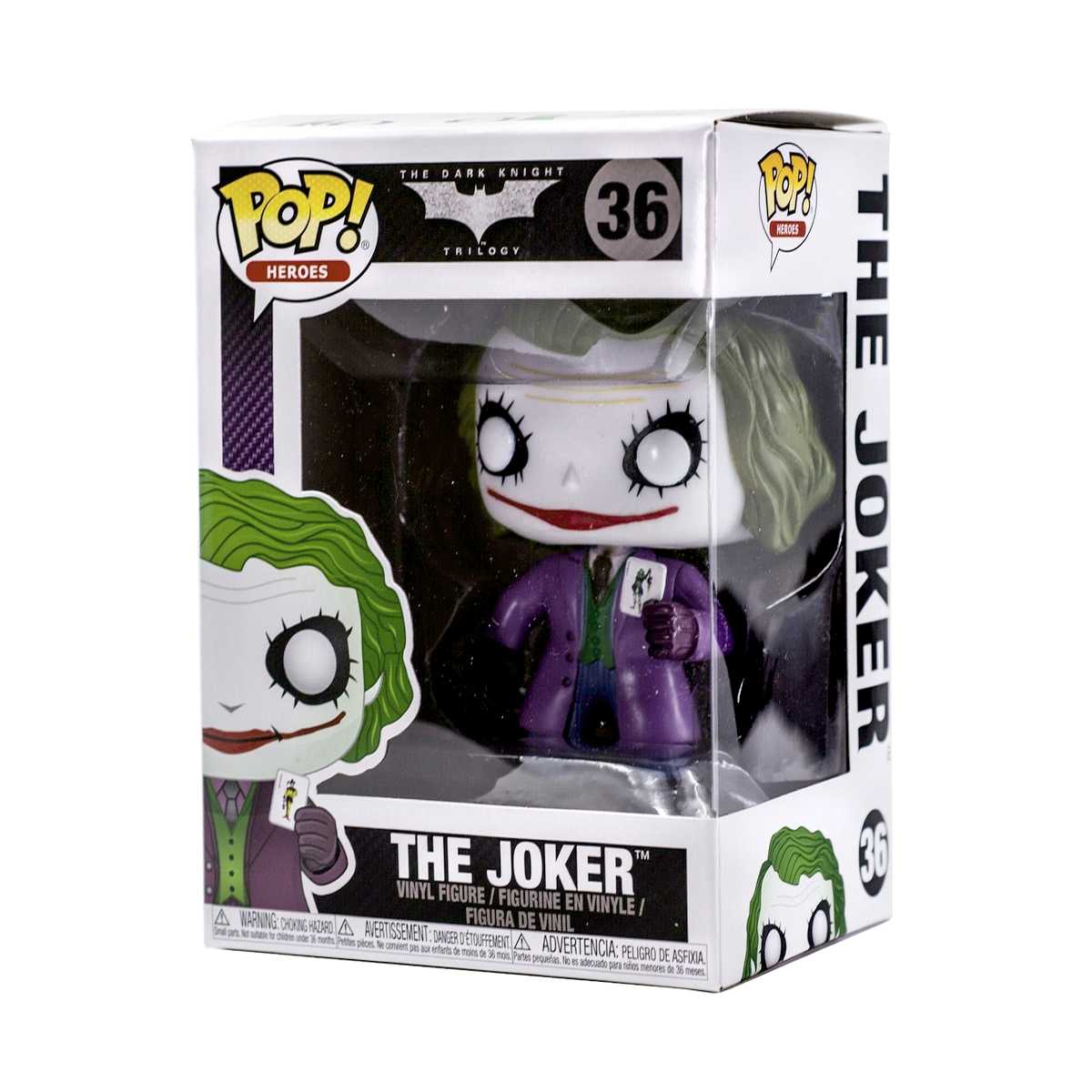 Funko Pop! Heroes Batman Dark Knight Coringa The Joker Heath Ledger vinyl figure número 36