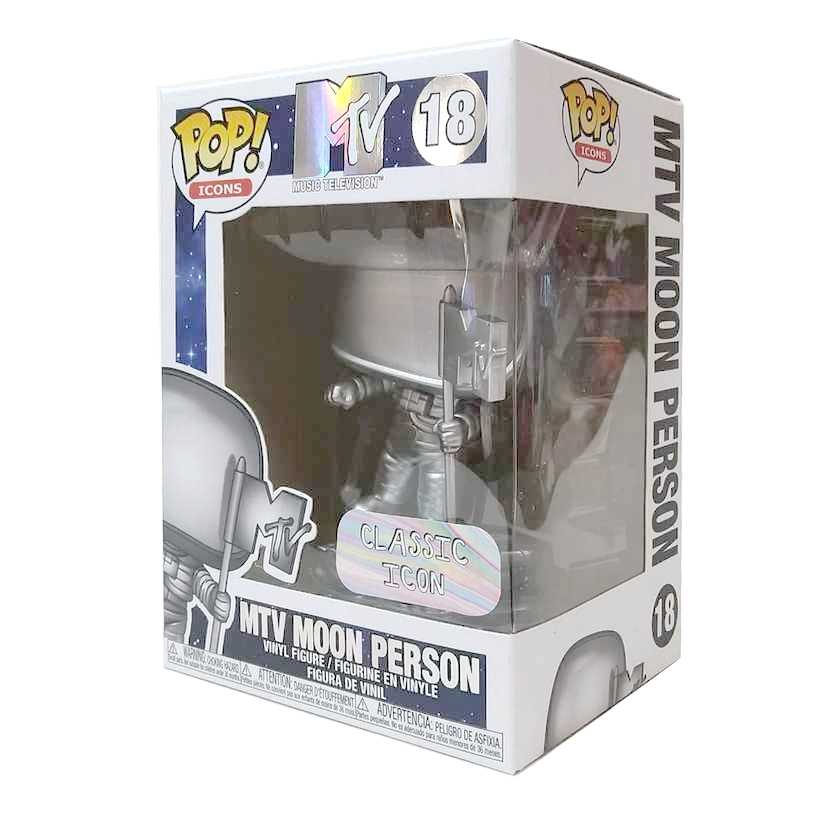 Funko Pop! Icons Rock MTV Moon Person Music Television vinyl figure número 18