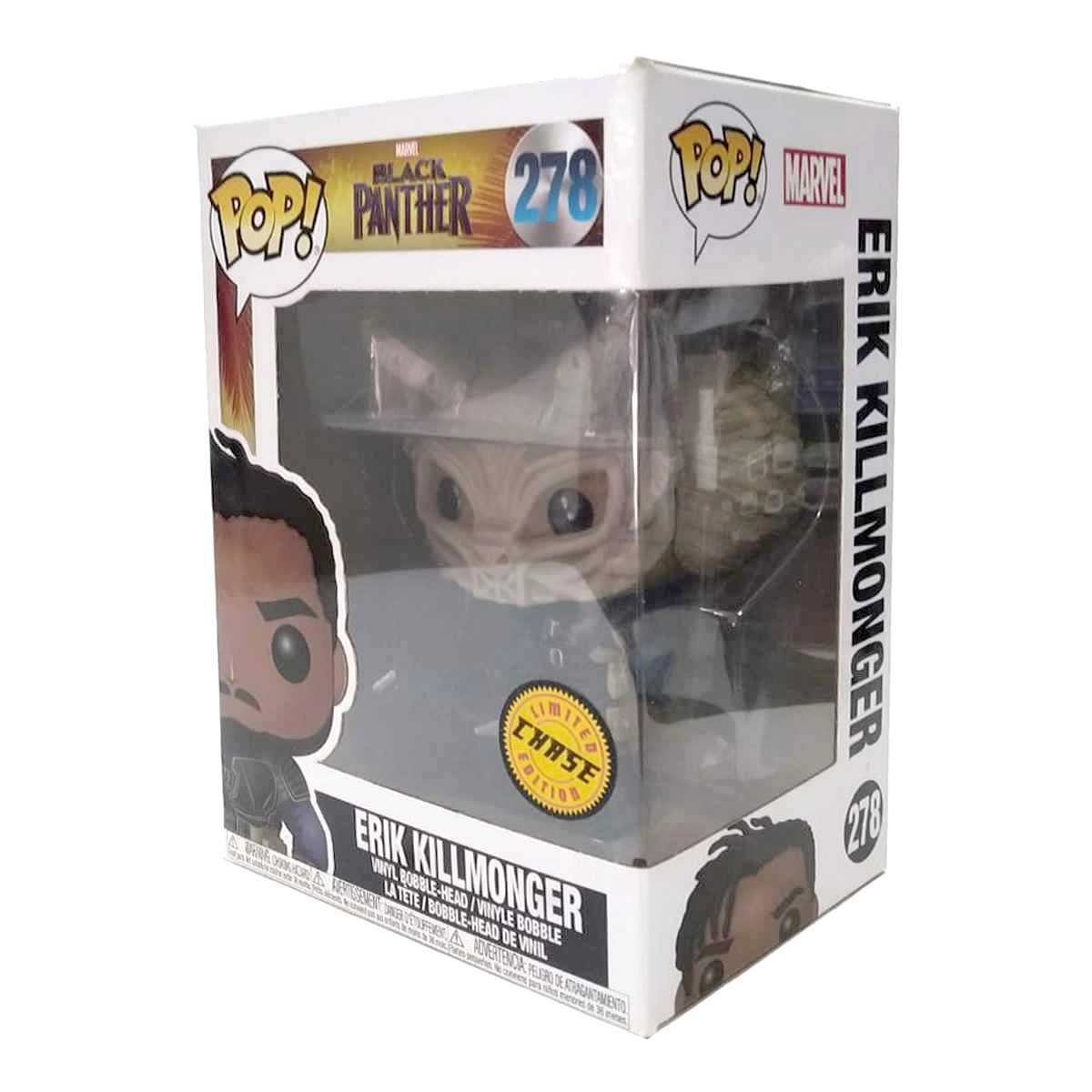 Funko Pop! Movies Black Panther Erik Killmonger CHASE vinyl figure número 278 Marvel