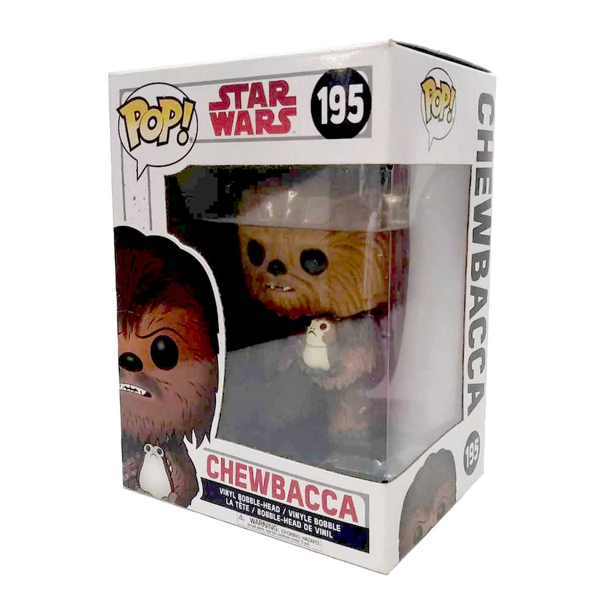 Funko Pop! Movies Star Wars Chewbacca with Porg vinyl figure número 195