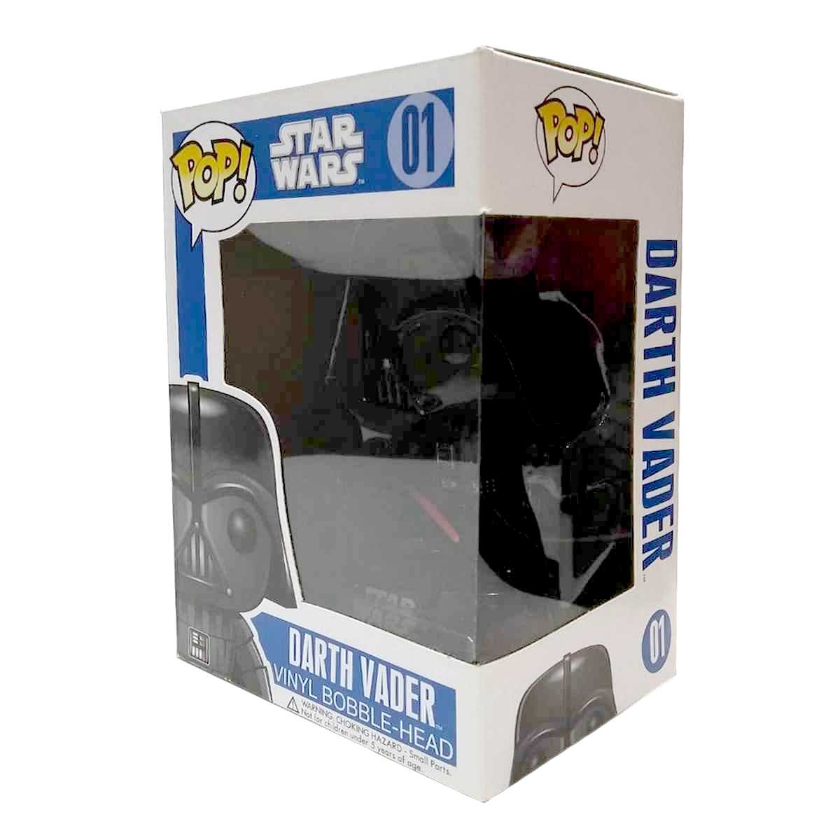Funko Pop! Movies Star Wars Darth Vader caixa LETRA GRANDE vinyl figure número 01 VAULTED