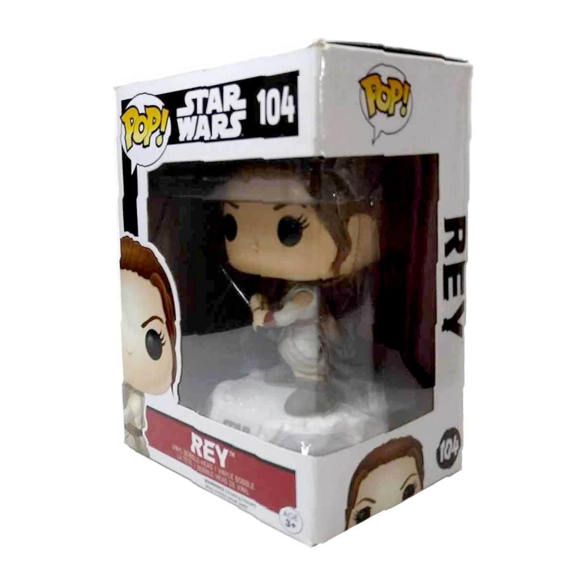 Funko Pop! Movies Star Wars Rey with lightsaber vinyl figure número 104