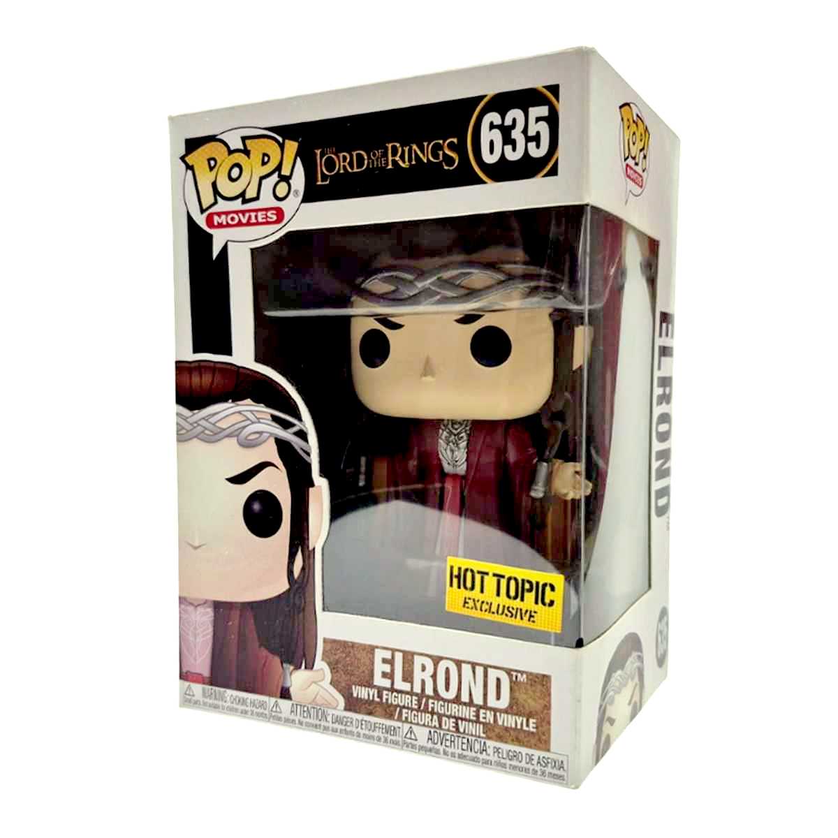 Funko Pop! Movies The Lord of The Rings Elrond vinyl figure número 635 Senhor dos Anéis