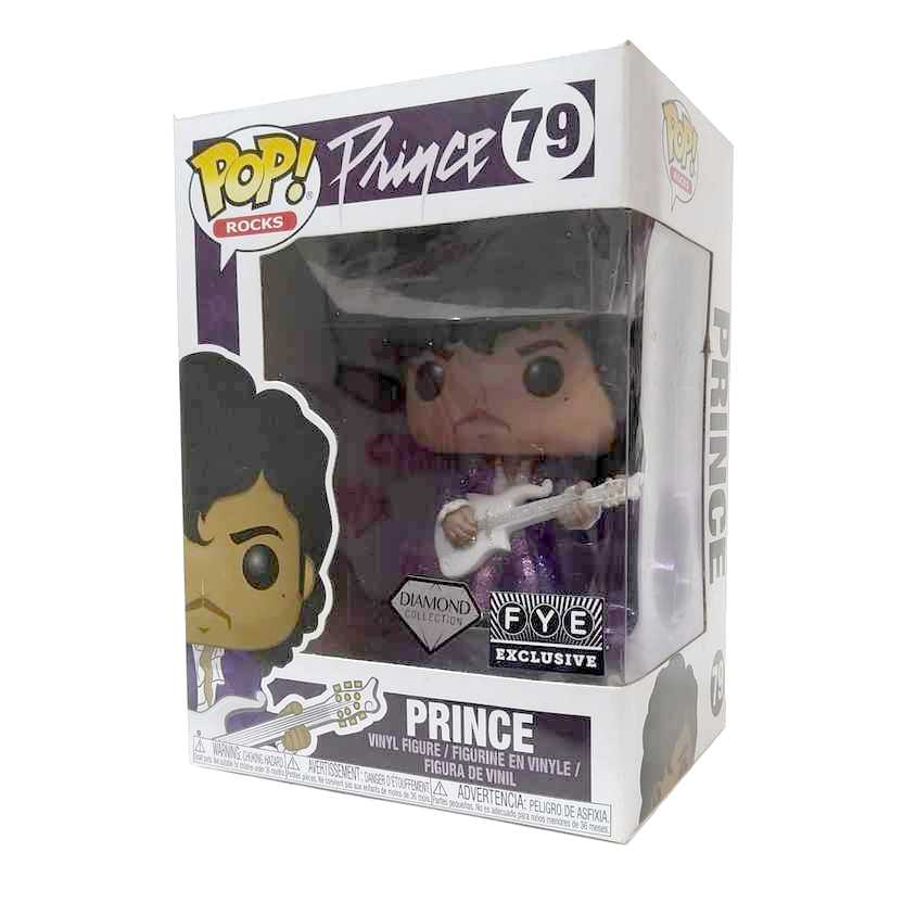 Funko Pop! Rocks Prince FYE Purple Rain com Gliter vinyl figure número 79