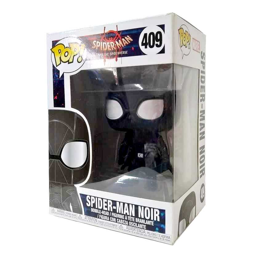 Funko Pop! Spider-Man Noir into The Spiderverse vinyl figure número 409 Homem Aranha